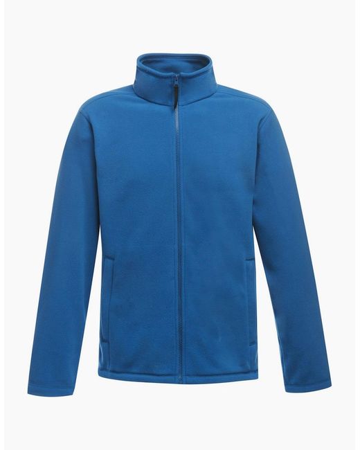 Regatta Blue Professional Plain Micro Fleece Full Zip Jacket (Layer Lite) for men