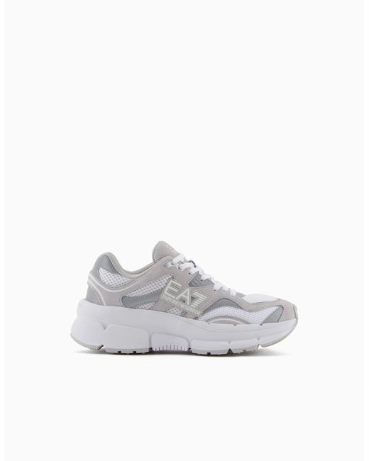 EA7 White Crave Sneaker for men