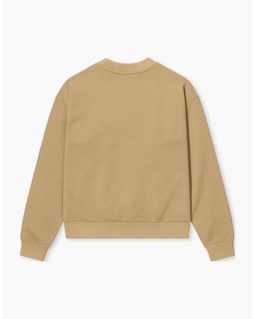 Boss Natural Sand Nalves Crew Sweater for men