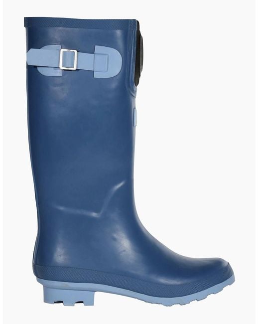 Regatta Blue Ladies Fairweather Shine Led Wellington Boots