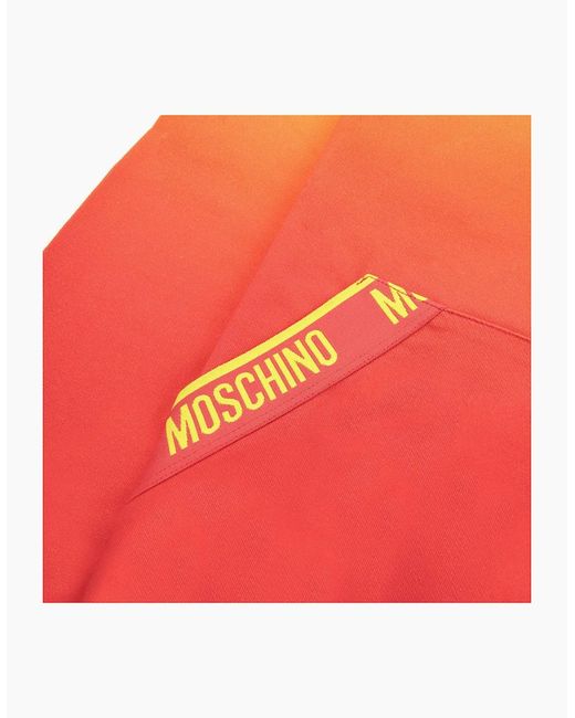 Moschino Yellow Underwear Pocket Tape Logo Sweatshirt for men