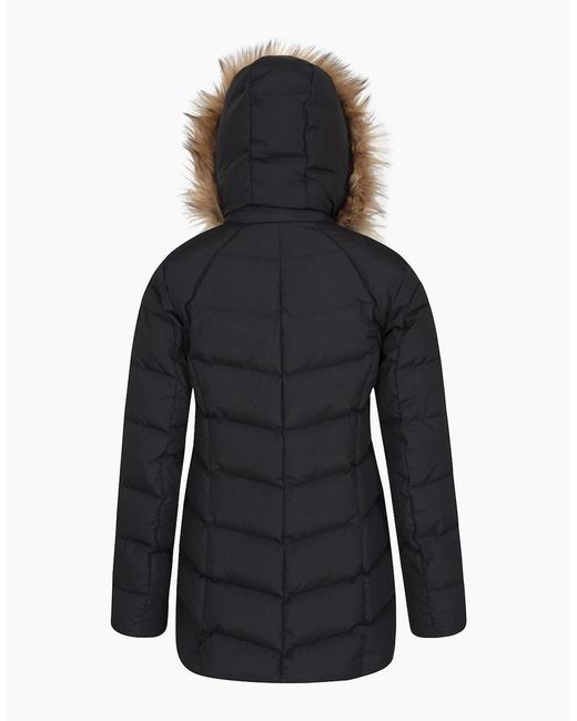 Mountain Warehouse Blue Ladies Isla Ii Long Down Jacket