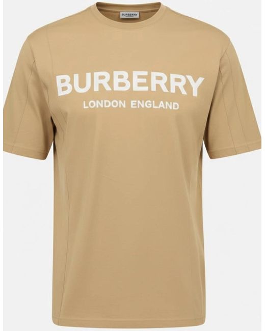 Burberry Natural London Logo T Shirt for men
