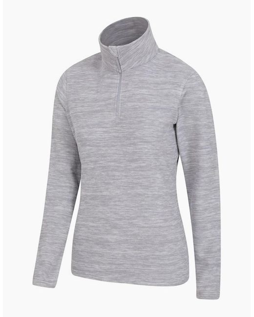 Mountain Warehouse Gray Ladies Snowdon Melange Fleece Top