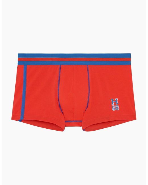 Hom Red Run Sports Contrast Boxer Trunk for men