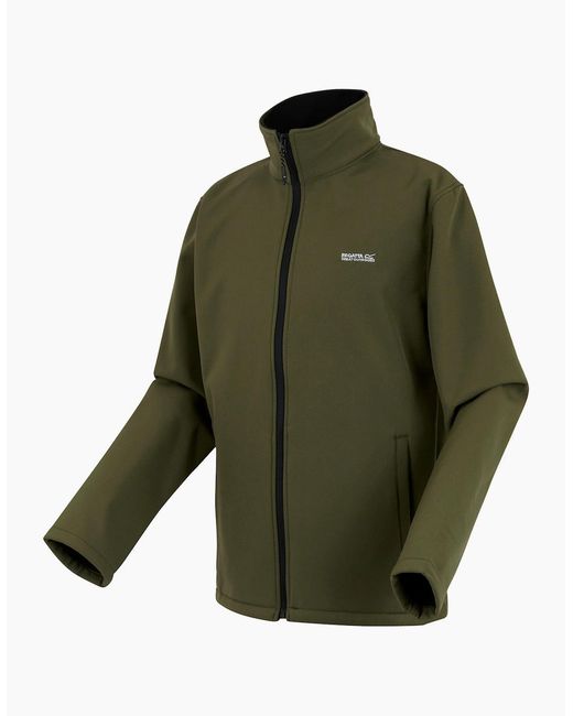 Regatta Green Cera V Wind Resistant Soft Shell Jacket for men