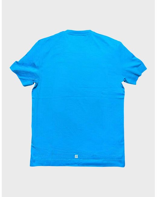Givenchy Blue 4G Emblem Slim Fit T Shirt Mineral for men