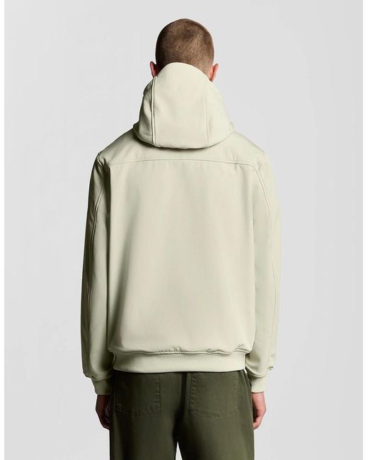 Lyle & Scott Natural Fleece Back Softshell Jacket for men