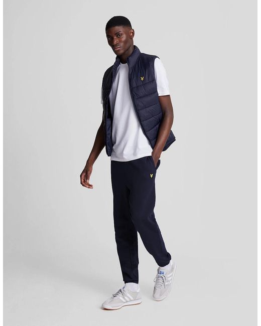 Lyle & Scott Blue Slim Fit Cotton Joggers for men