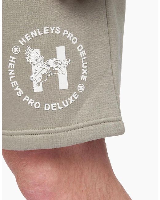 Henleys Natural Metafone Jog Shorts Dusty for men