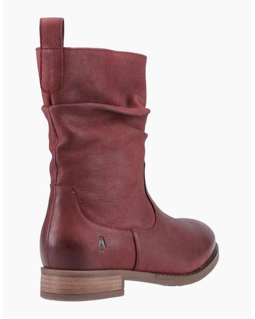 Hush Puppies Purple Emilia Ankle Boots