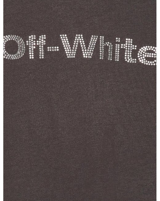 Off-White c/o Virgil Abloh Purple Bling Bounce 90S Fit Tee Dark