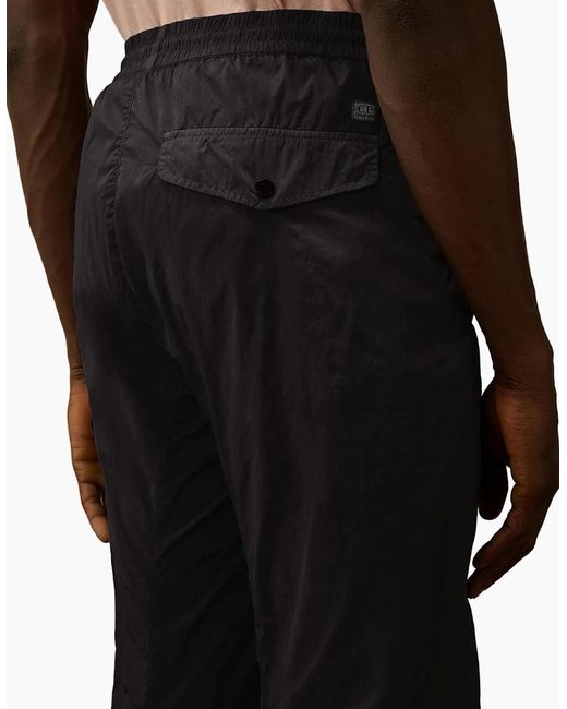 C P Company Black Chrome-R Lens Cargo Pants for men