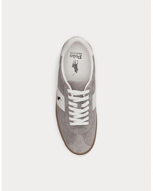 Polo Ralph Lauren Gray Court Vlc Pp Court Trainers Earth/Deckwash for men