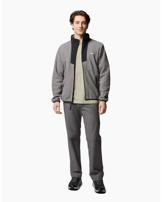 Columbia Gray Sequoia Grove Full Zip Fleece Jacket for men