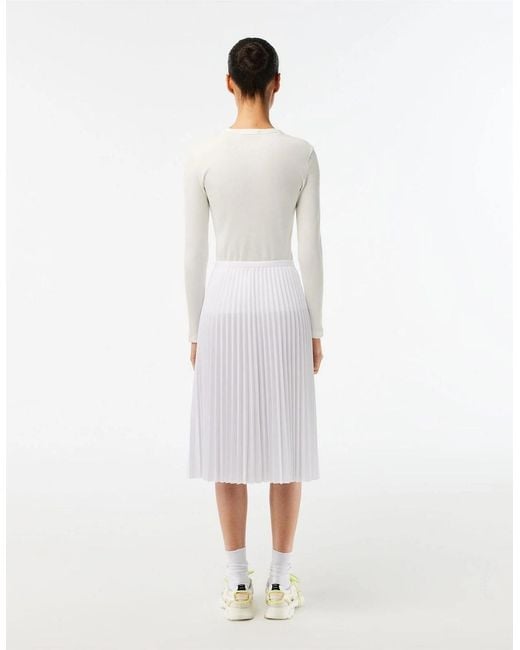 Lacoste White Knitted Skirt