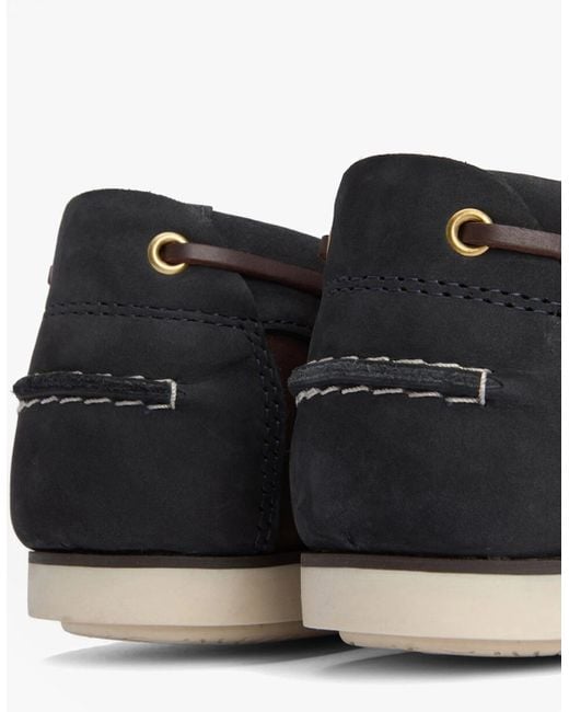 Barbour White Wake Boat Shoes for men