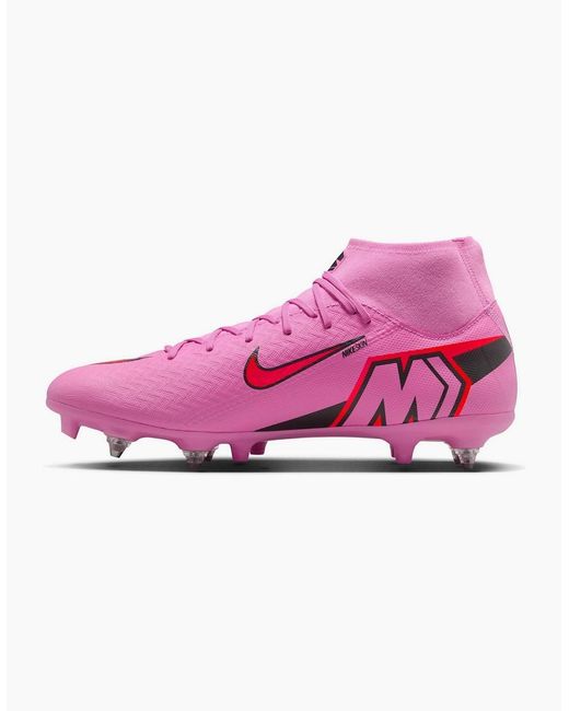 Nike Mercurial Pink Mercurial Superfly 10 Academy Adults Soft Ground Football Boots for men