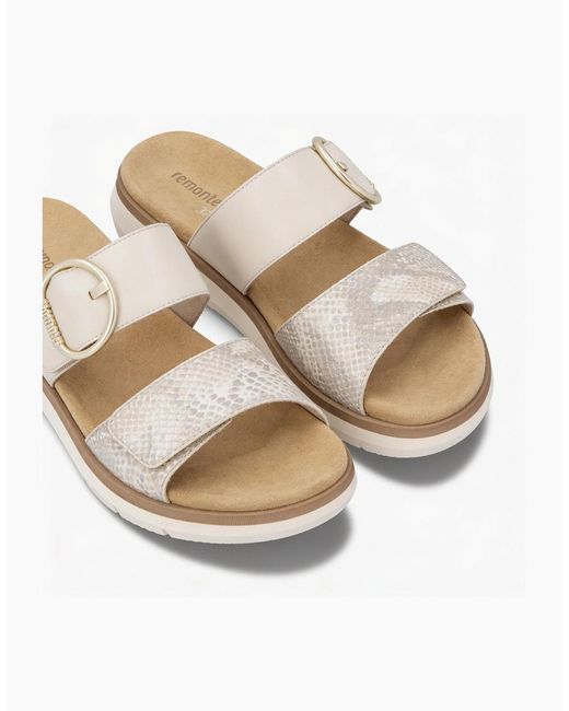 Remonte Metallic D2K57 Cross Strap Sandals