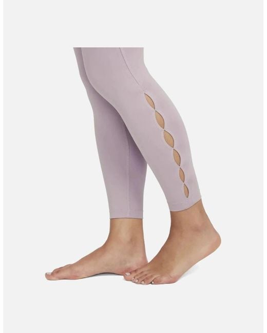 Nike Purple Yoga Lilac High Rise Vented Ankle Leggings