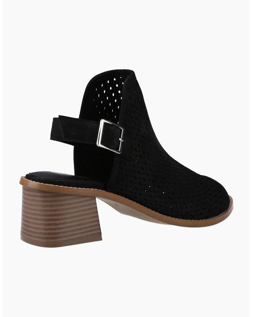 Hush Puppies Black Louise Heeled Sandals