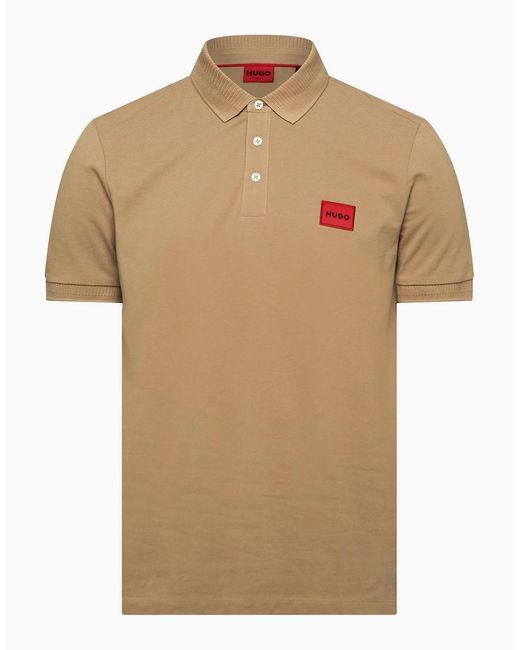 Boss Natural Short Sleeve Polo Shirt for men