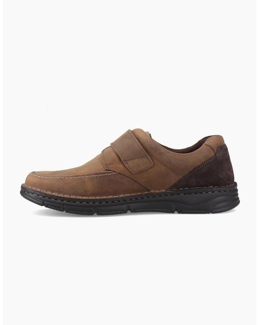 Hush Puppies Brown Forde Touch Fastening Leather Tan Loafers for men