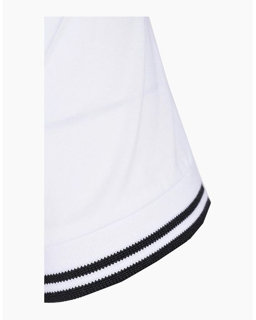Fred Perry White Twin Tipped T-Shirt for men