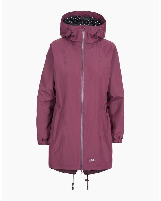 Trespass Purple Ladies Waterproof Shell Jacket