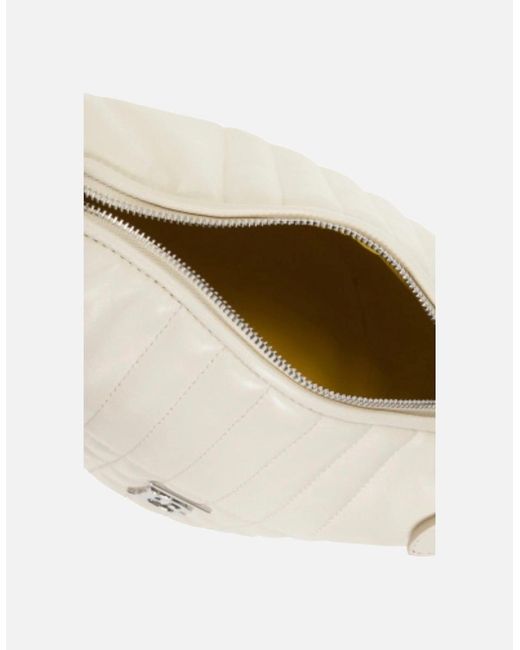 Burberry Natural Lola Crescent Quilted Leather Shoulder Bag