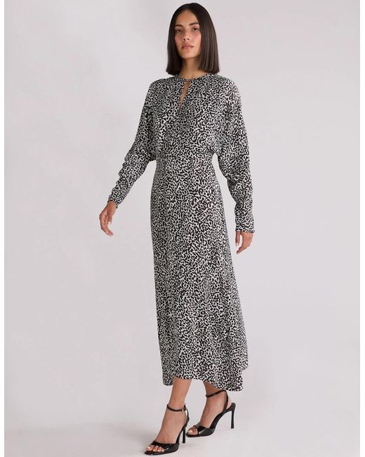 Ro&zo Green Dalmatian Print Batwing Sleeve Midaxi Dress