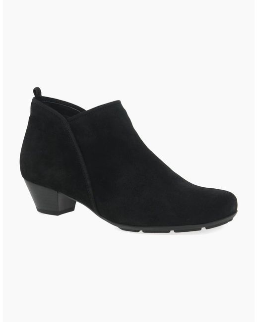 Gabor Black Trudy Ankle Boots