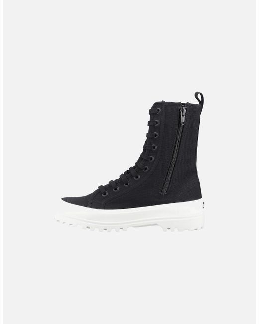 Superga Black 2641 Alpina High Trainers