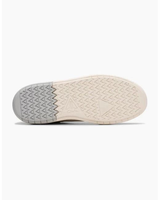 Clarks White Courtlite2 Run for men