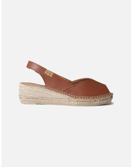 Toni Pons Brown Bernia Wedge Heel Espadrilles Sandals