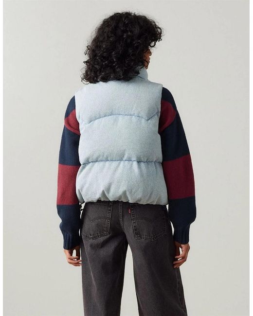 Levi's Blue Levi's Western Anthracite Snap Button Front Pocket Gilet