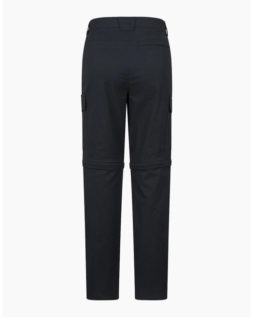 Mountain Warehouse Blue Delta Stretch Zip-Off Regular Cargo Trousers for men