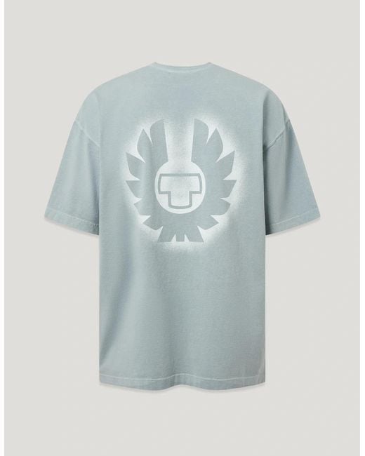 Belstaff Blue Competition Momentum Graphic T-Shirt Mist for men