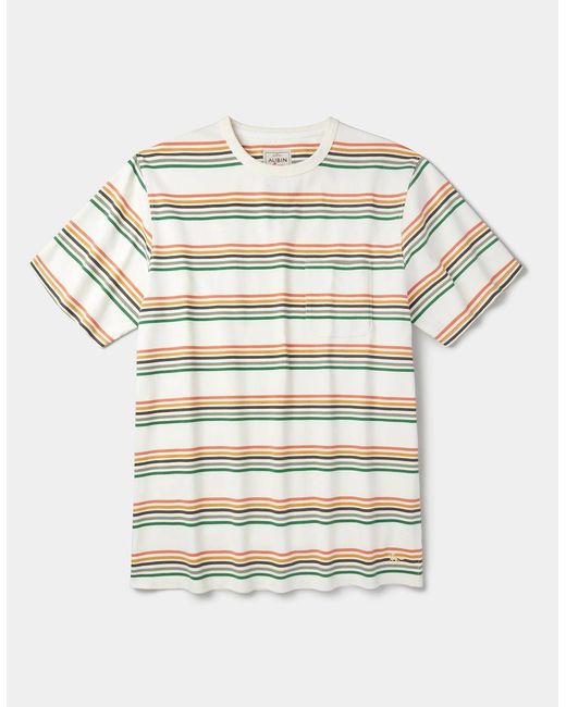 aubi White Santon Relaxed T-Shirt for men