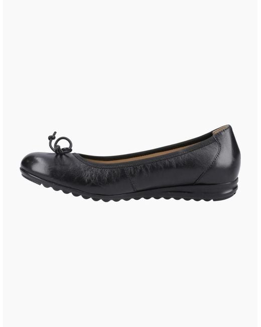 Hush Puppies Blue Lucille Bow Ballerina Shoes
