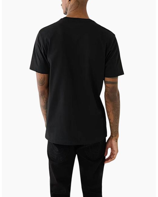 True Religion Black 108017 T Shirts Crew Neck Tee for men