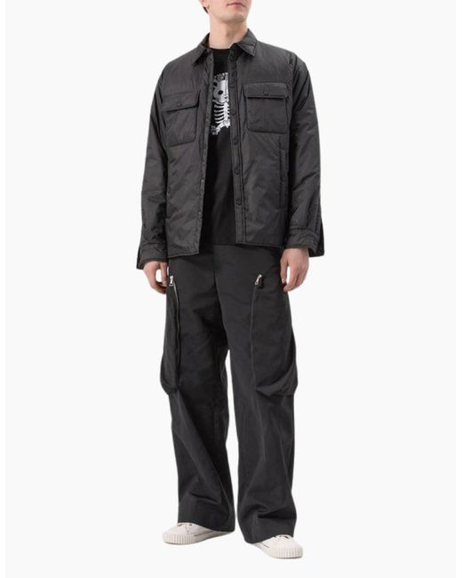 DSquared² Black Light Puffer Shirt Jacket for men