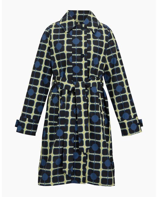 Regatta Blue Ladies Orla Kiely Waterproof Trench Coat