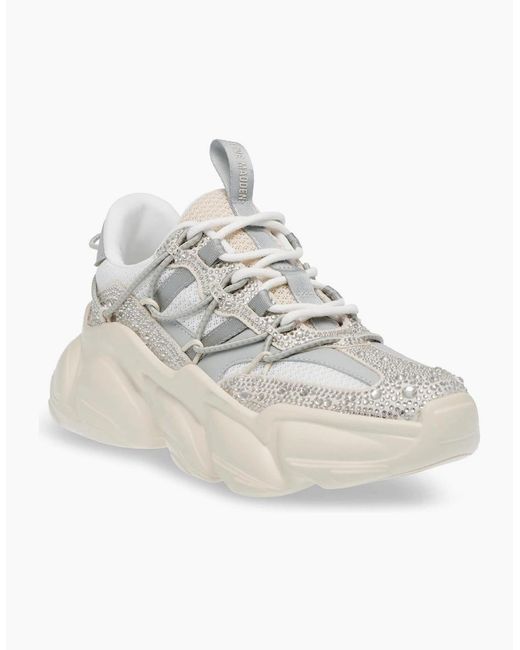Steve Madden White Spec R Chunky Trainers