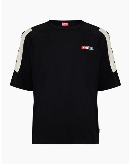 DIESEL Black T Fausty Maglietta T-Shirt for men