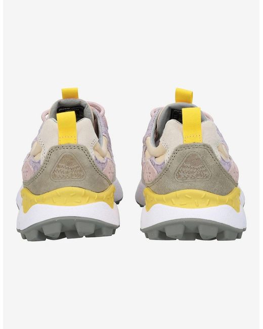 Flower Mountain White Yamano 3 Lilac/Blush/Cream Trainers