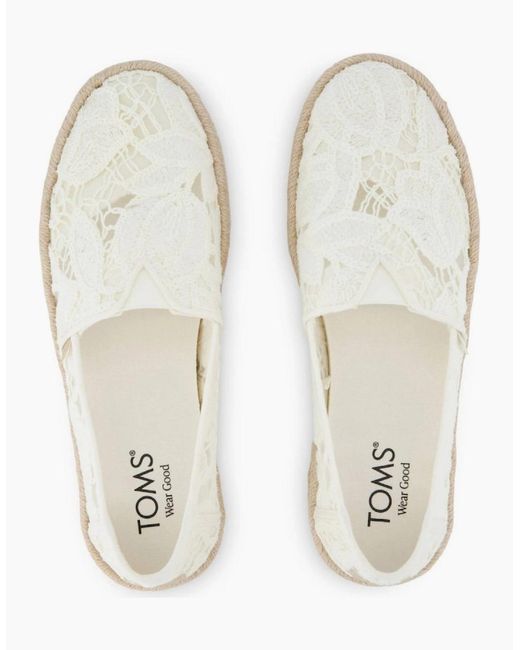 TOMS White Alpargata Rope 2.0 Slip On Shoes