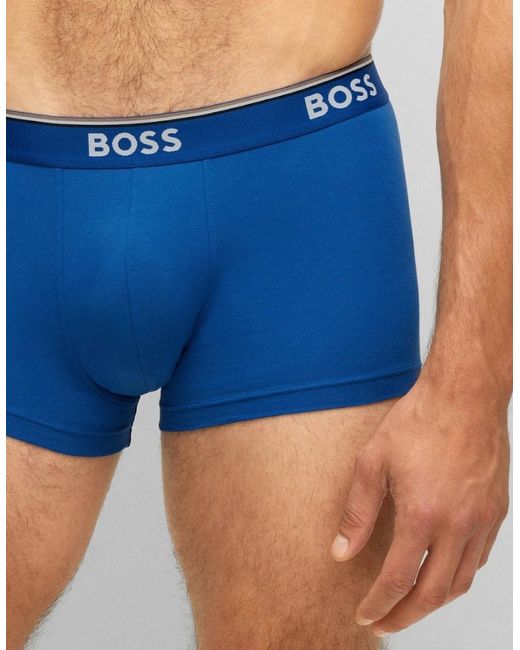 Boss Blue Boss 3 Pack Power Trunks Nos for men