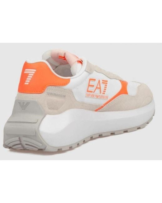 EA7 Pink Chunky Sole Cream/ Trainer for men
