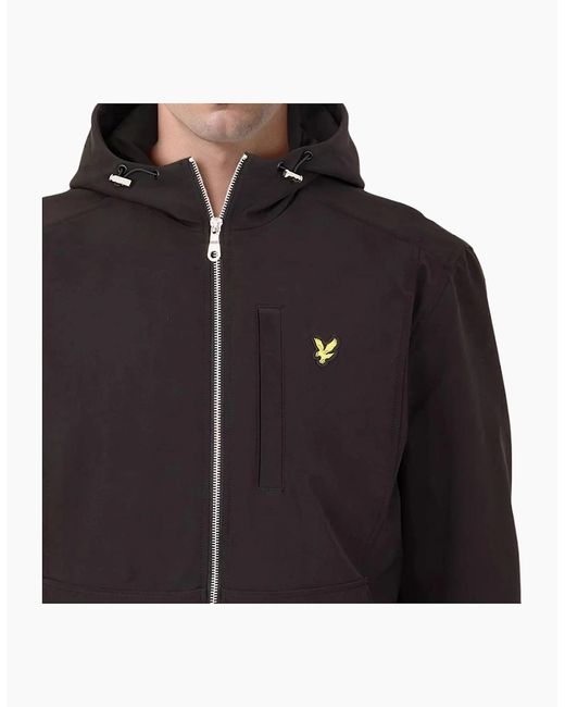 Lyle & Scott Black Lyle & Scott Softshell Jacket for men